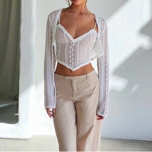 Tiger Mist “Sopha” two piece top NWT